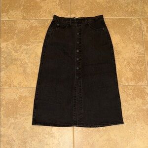 Universal Thread Charcoal Denim Skirt